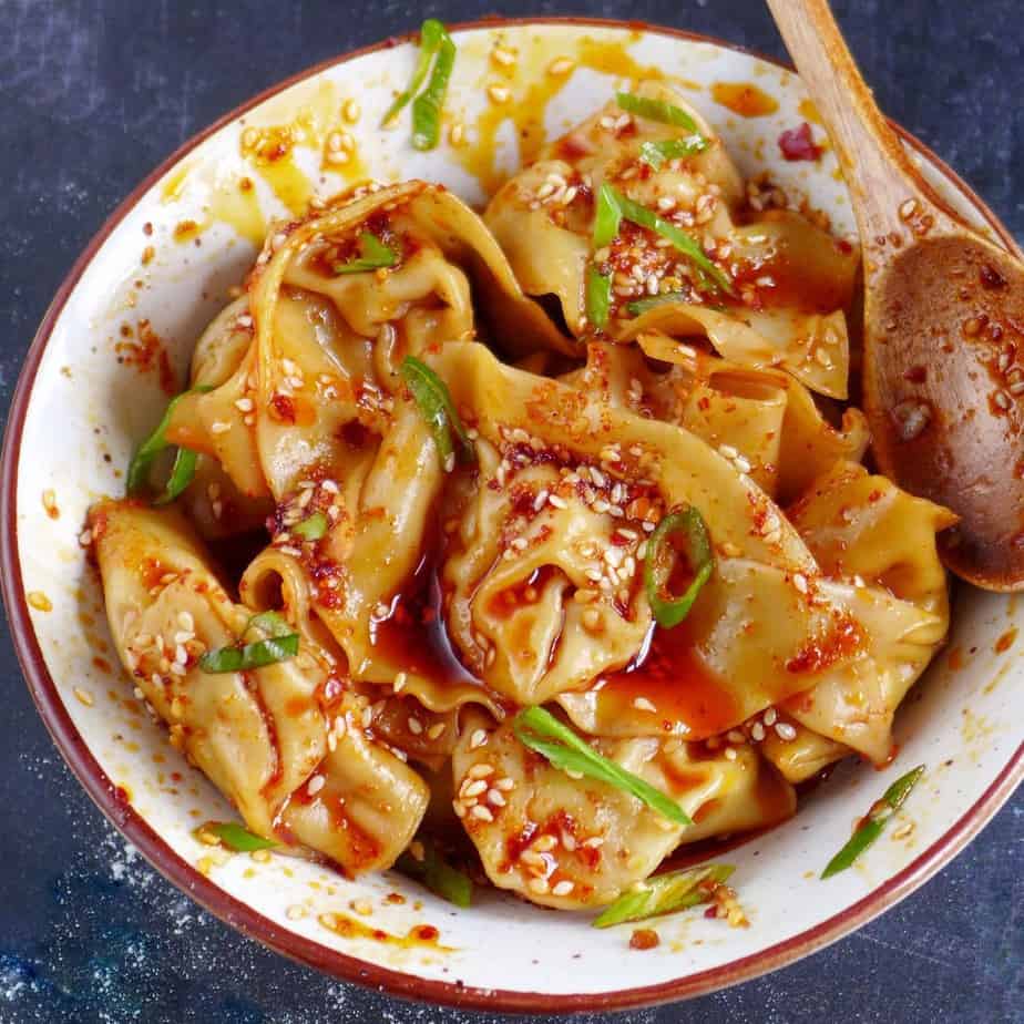 Sichuan Spicy Wonton In Chili Oil