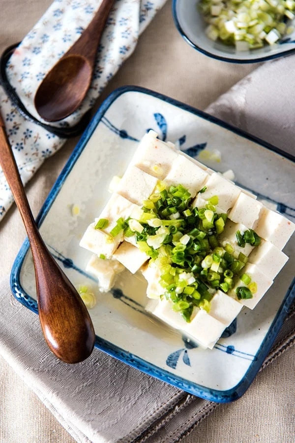 Green Onion Tofu Salad