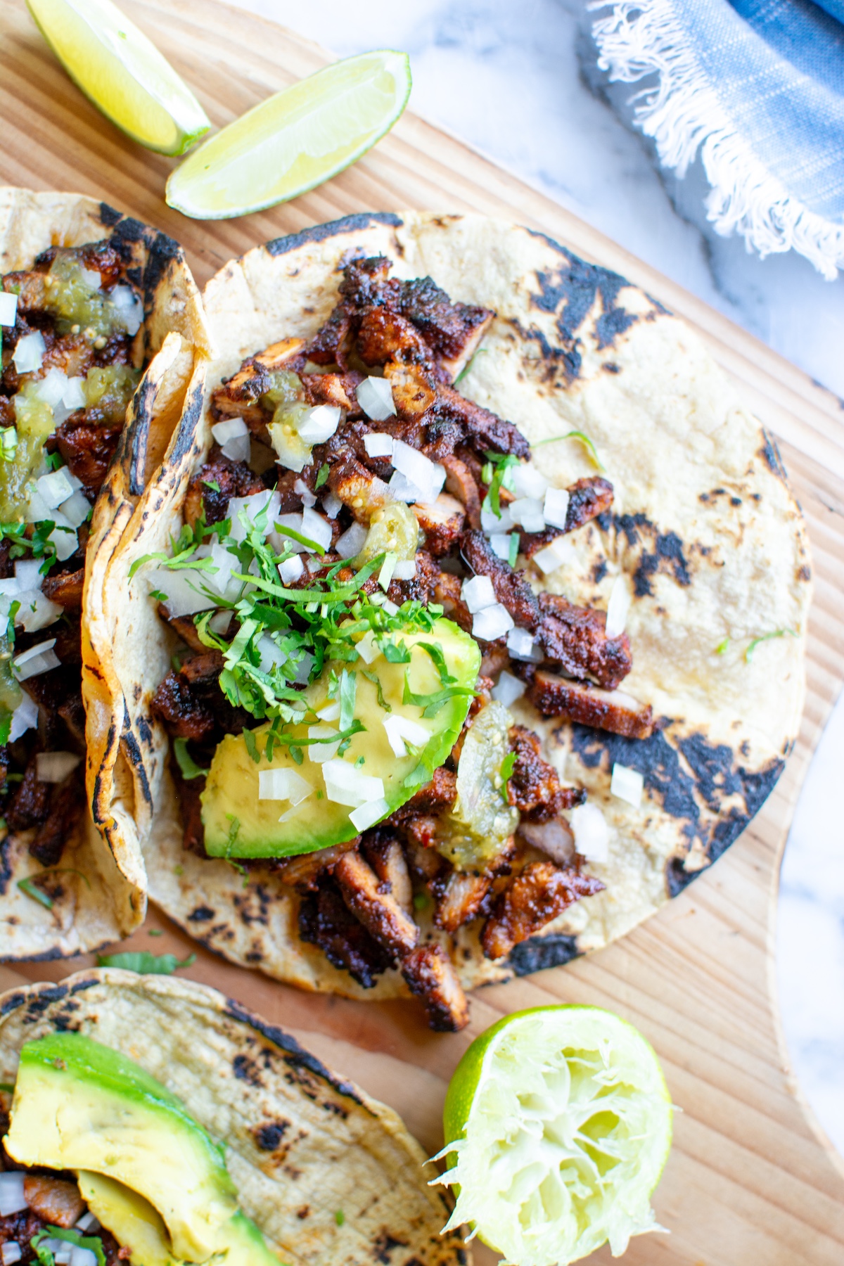 Mexican-Style Pork Adobada Tacos