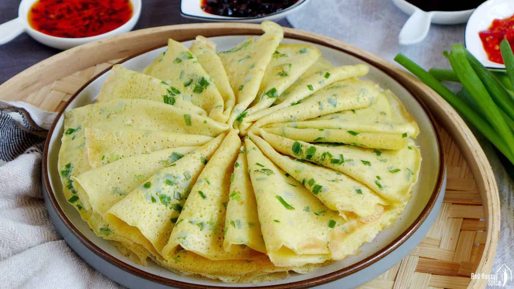 Egg and Scallion Crepe