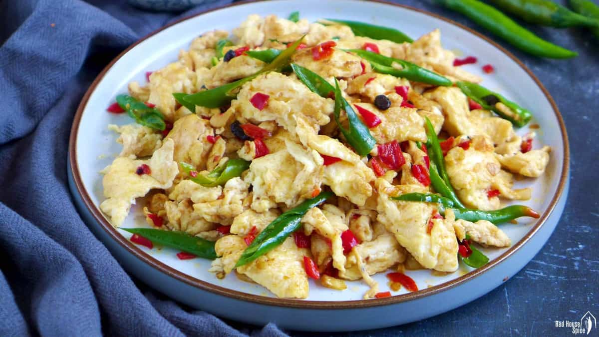 Egg and Pickled Chili Stir-fry