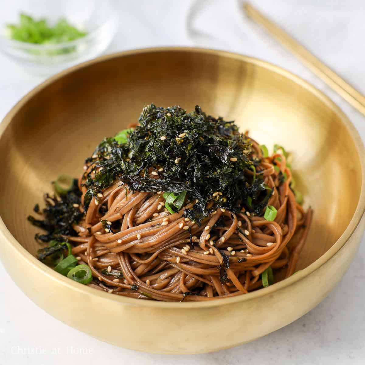 Easy 10-min. Korean Perilla Oil Noodles