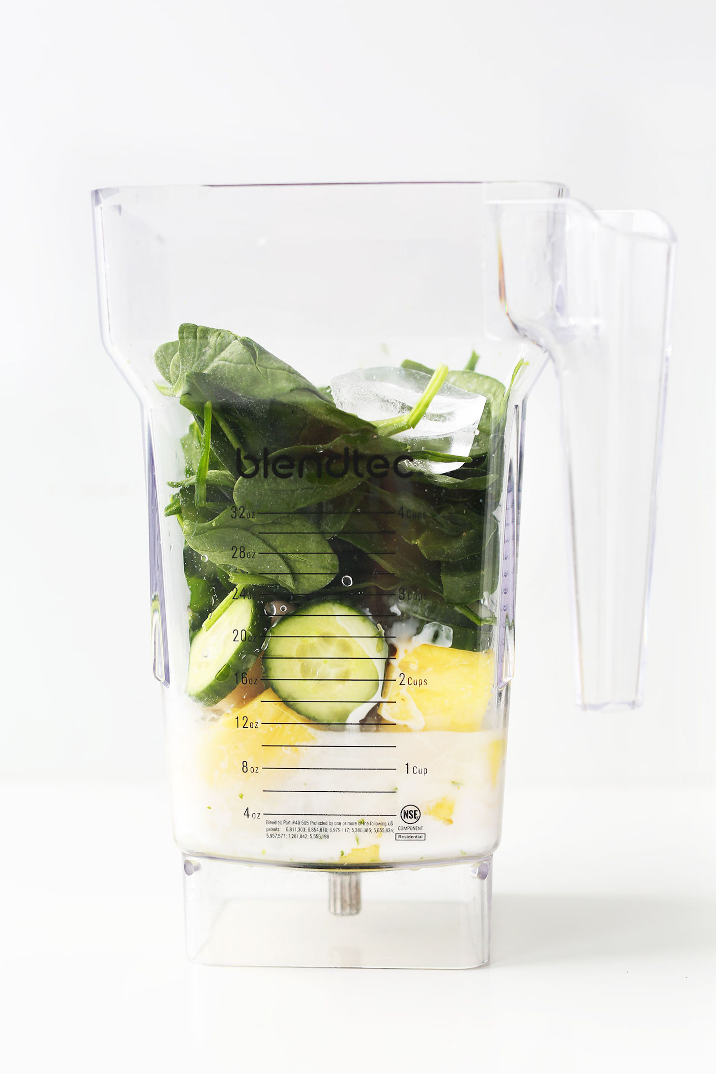 Creamy Pineapple Cucumber Smoothie
