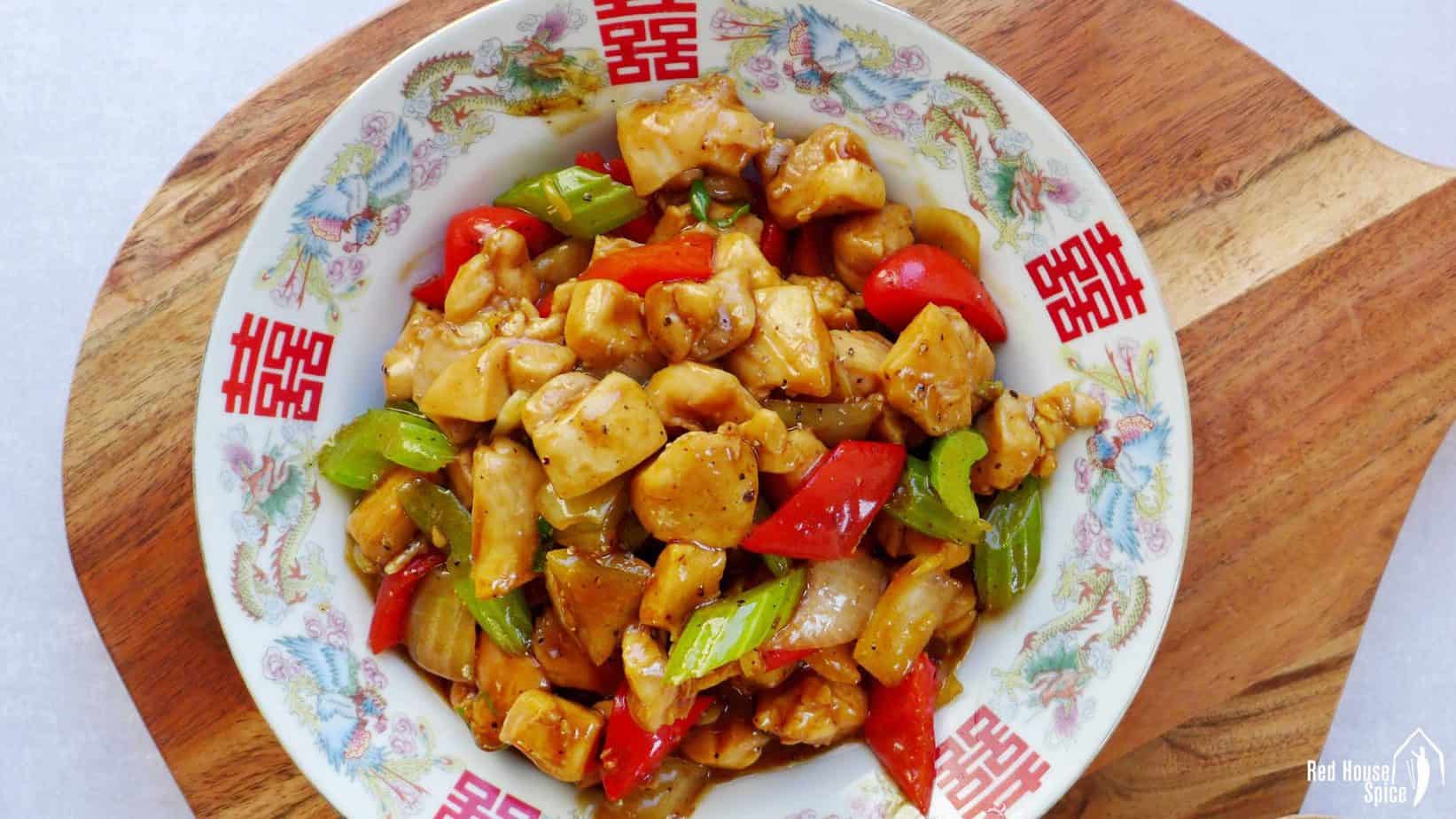 Black pepper chicken stir-fry
