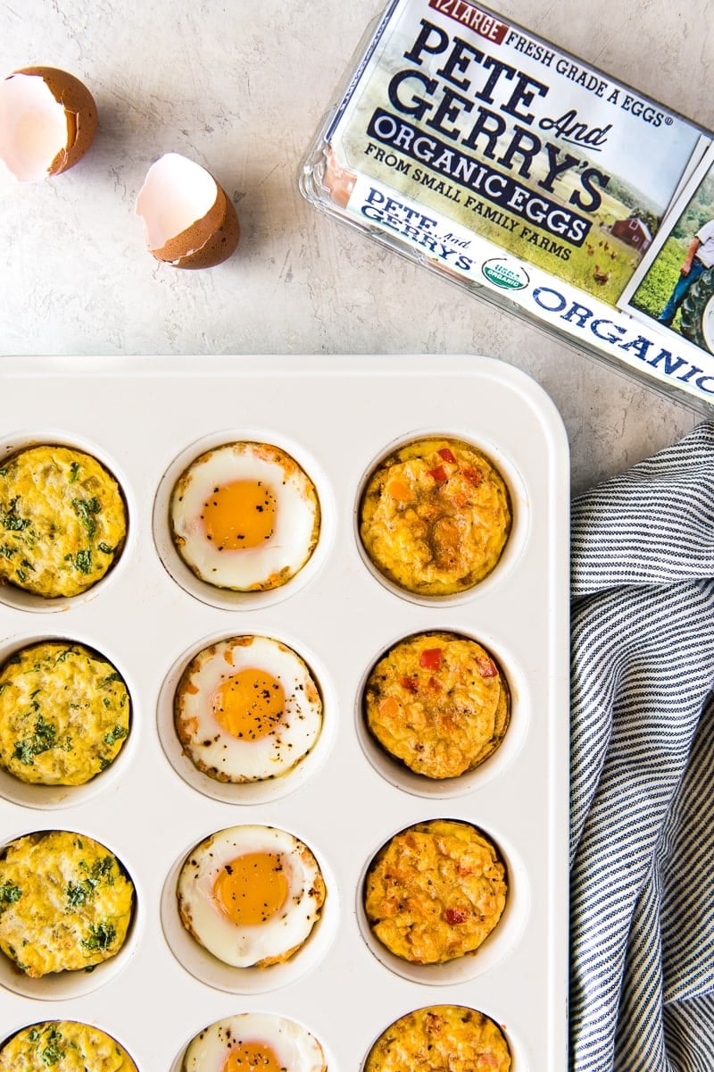 Easy Breakfast Egg Cups - 3 Ways