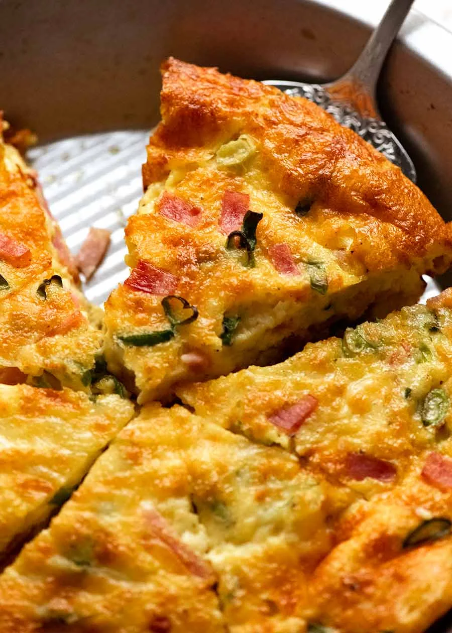 Crustless Quiche - Ham and Cheese