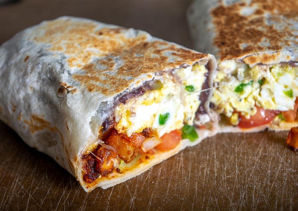 Vegetarian Breakfast Burritos