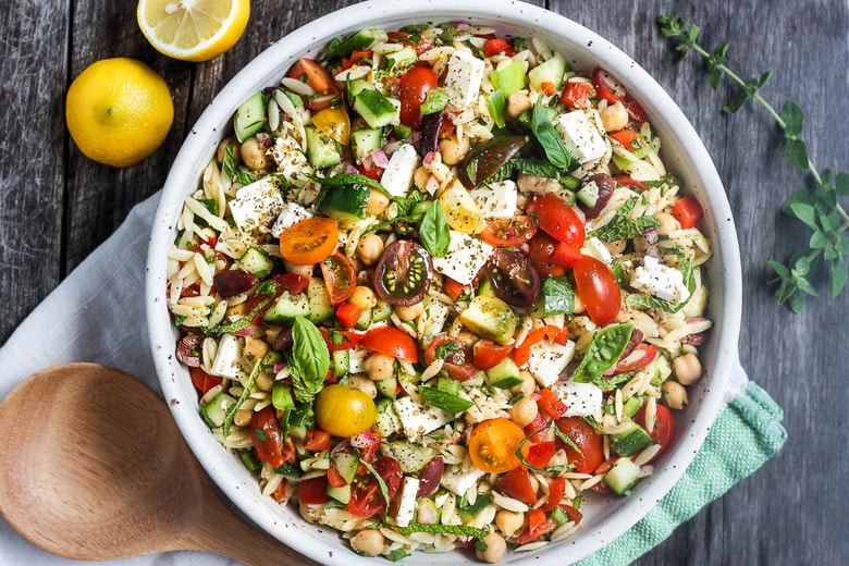 Greek Pasta Salad with Orzo
