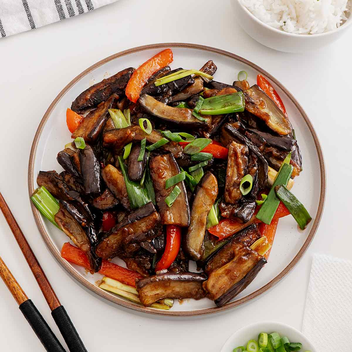 Aubergine Stir Fry