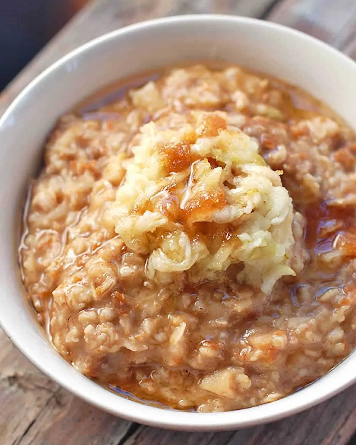 Brown Sugar Apple Bran Oatmeal