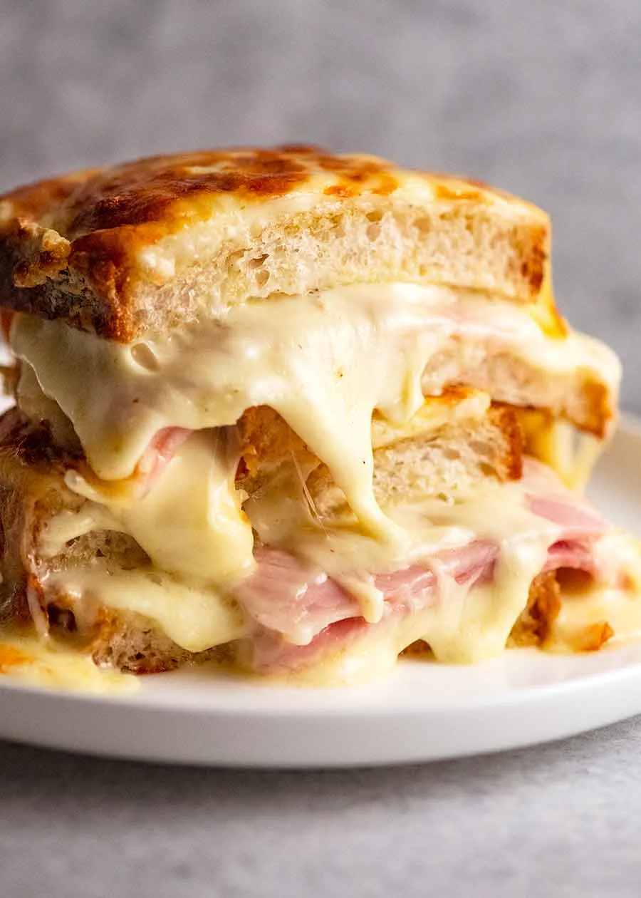 Croque Monsieur (French hot ham and cheese sandwich)