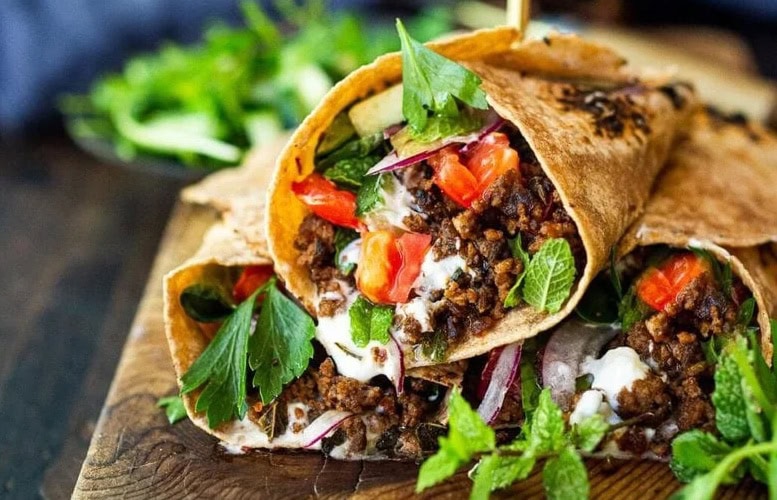 Turkish Lamb Wraps