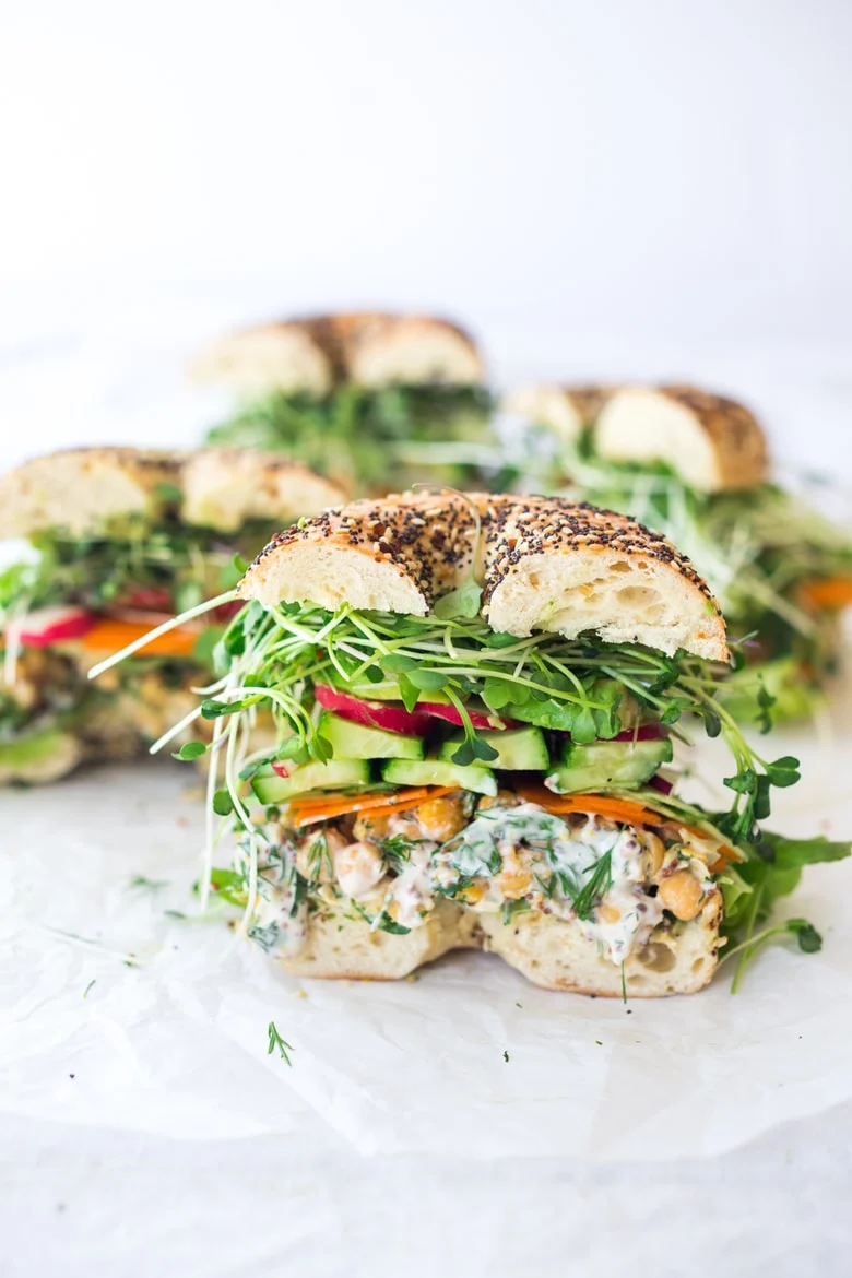 Smashed Chickpea Salad Sandwich