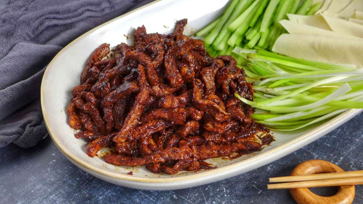 Peking Shredded Pork with Sweet Bean Sauce