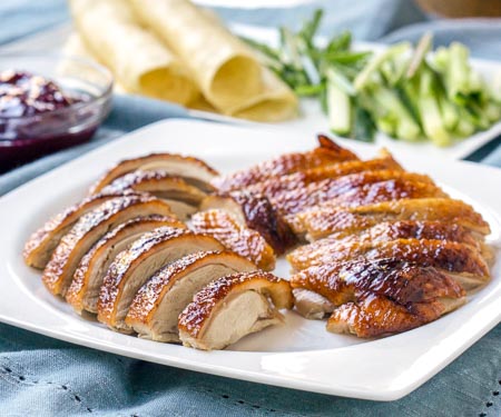 Beijing Roast Duck (Peking Duck Pancakes)