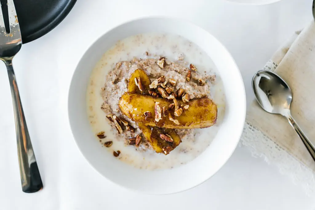 Paleo Porridge with Caramelized Bananas