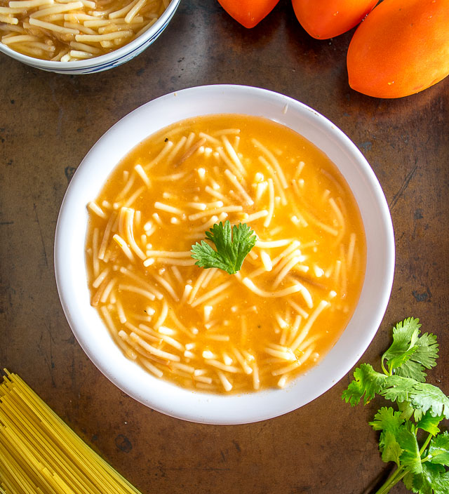 Sopa de Fideo (Mexican Noodle Soup)