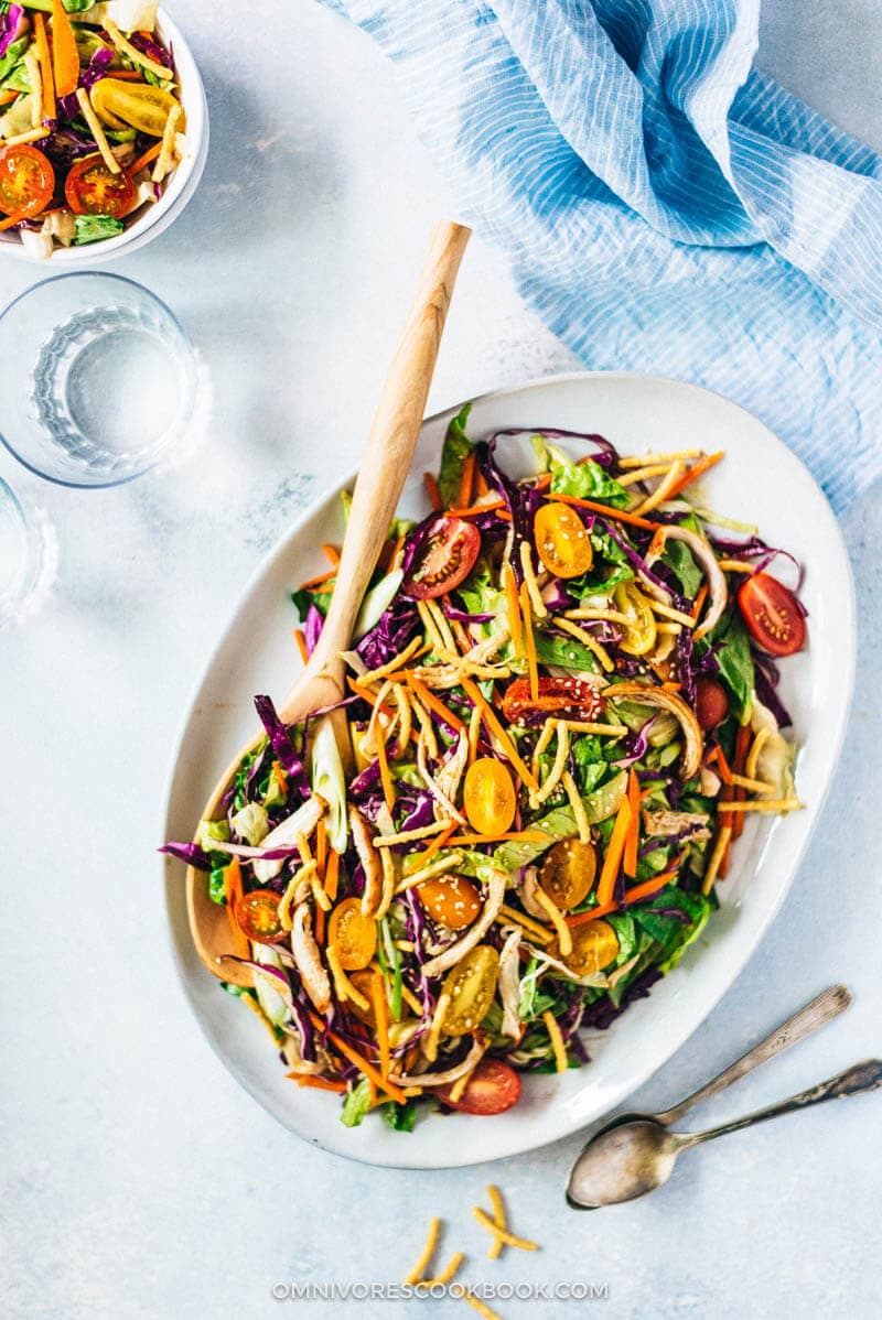 Chinese Chicken Salad with Nut Dressing
